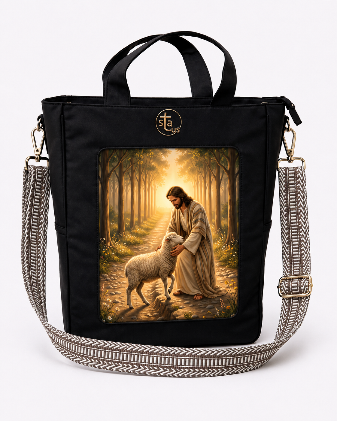Colorful Embroidered Bag Strap – Wide Adjustable Crossbody & Shoulder Strap for Handbags