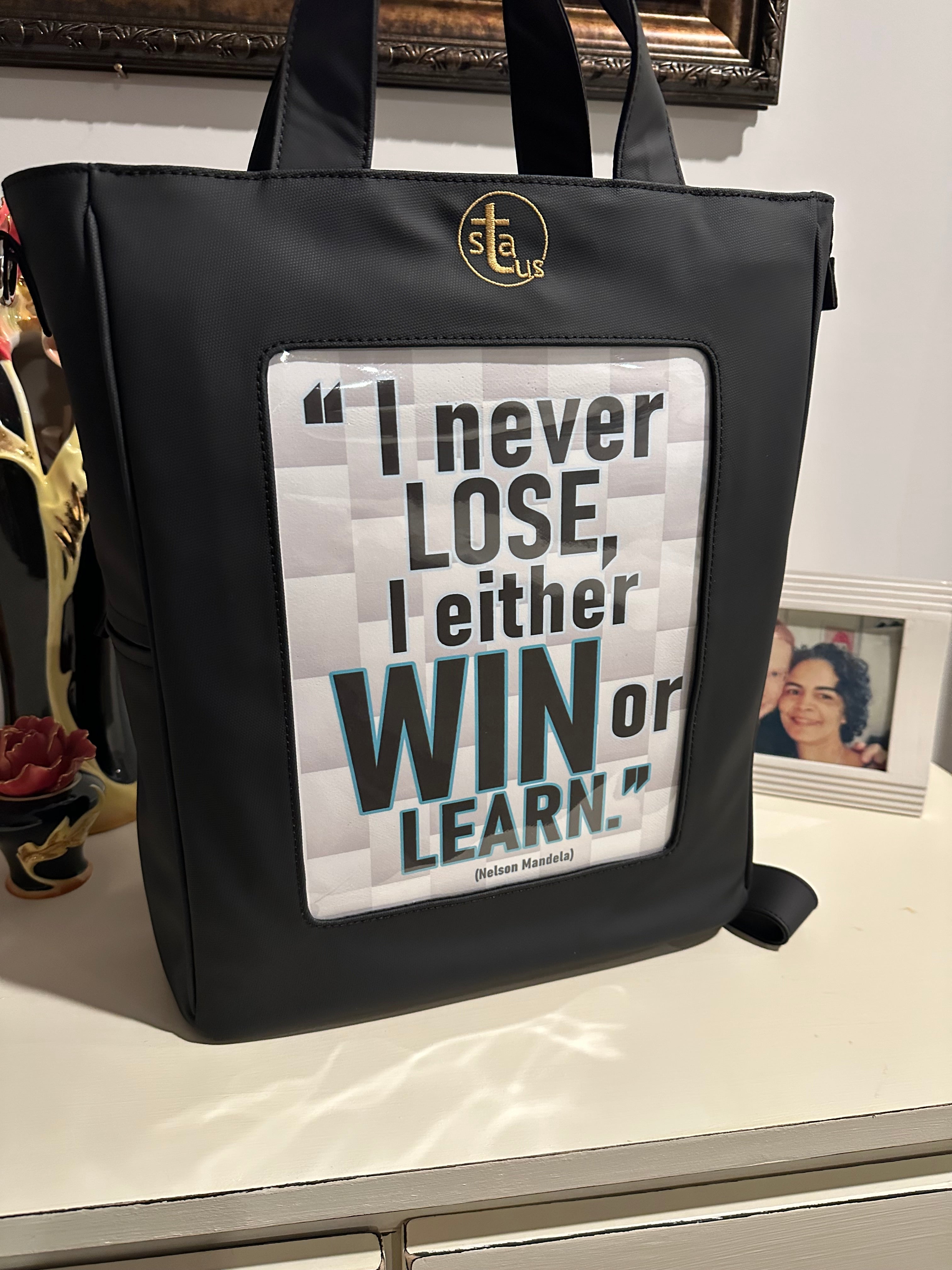 Customizable Status Bag – Interchangeable Inserts, One Bag Many Expressions