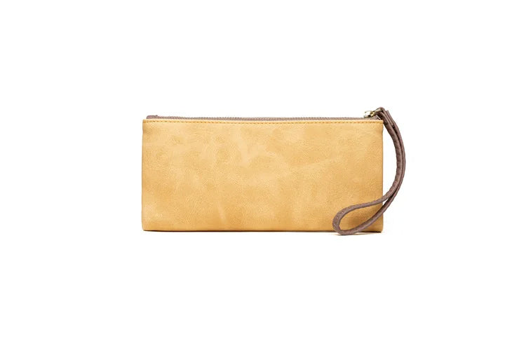 Leaf Pattern Wallet Clutch – Zip Organizer Wallet for Women