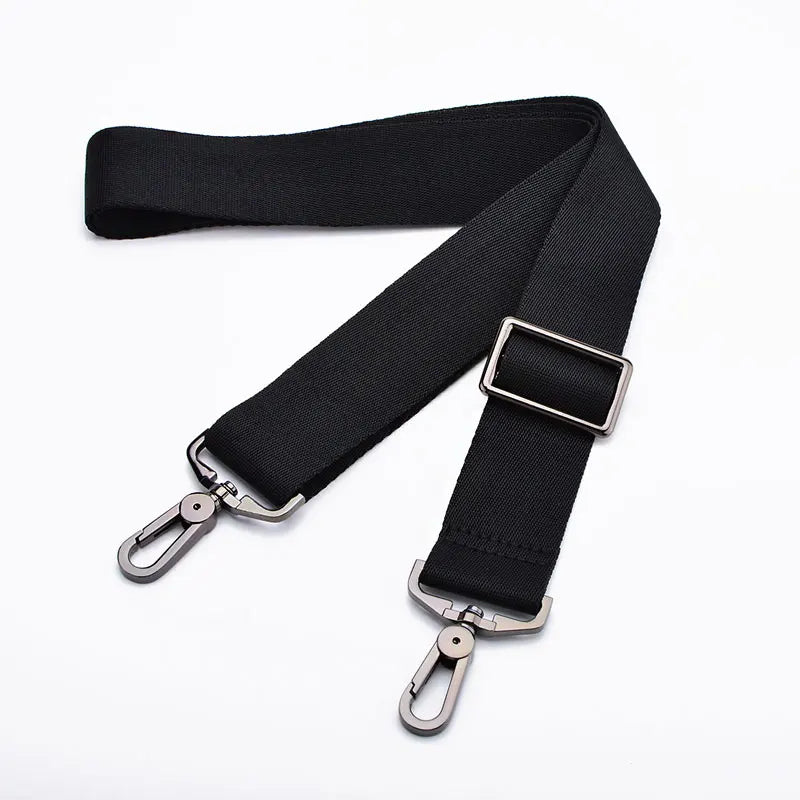 ide Black Bag Strap – Adjustable Nylon Crossbody & Shoulder Strap for Handbags