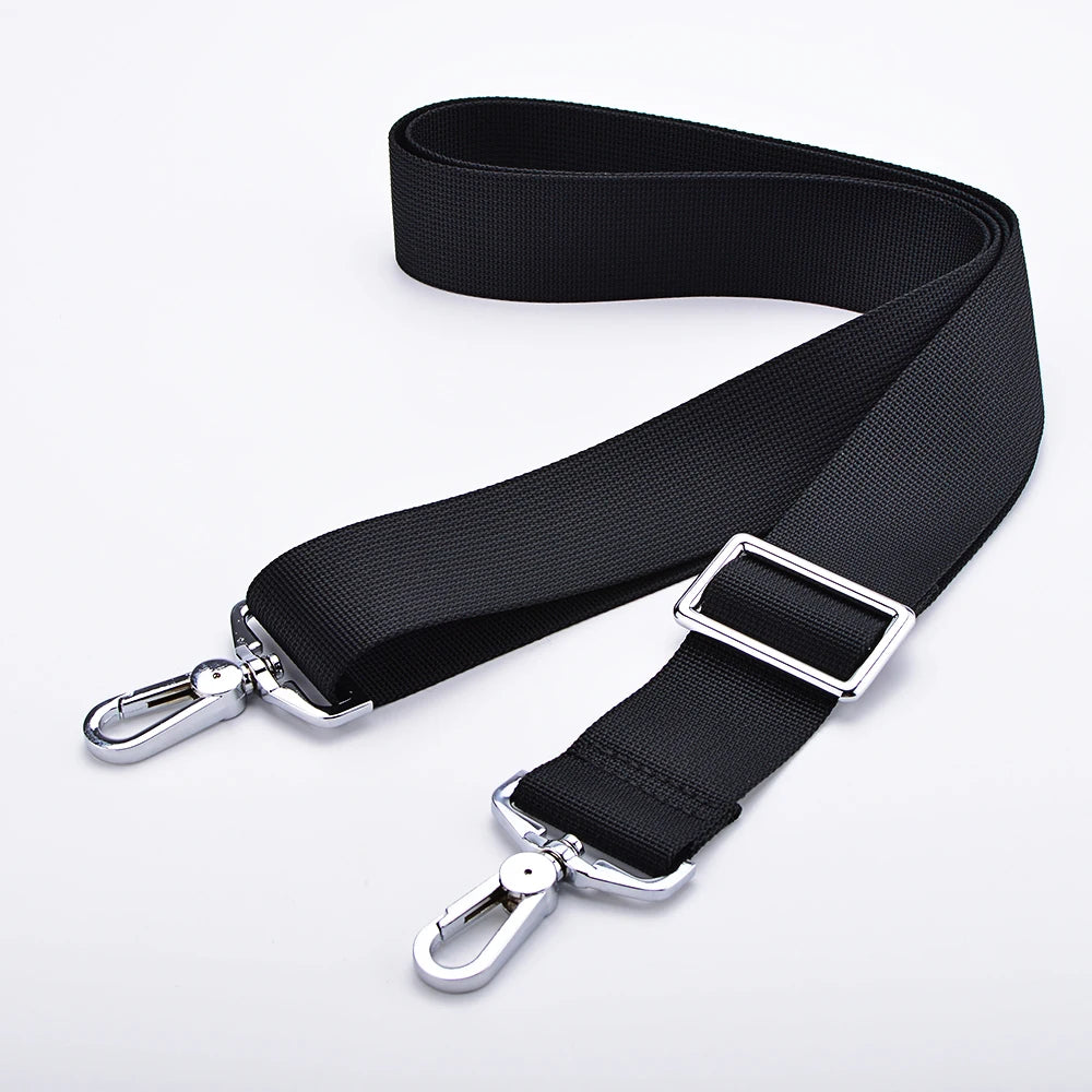 ide Black Bag Strap – Adjustable Nylon Crossbody & Shoulder Strap for Handbags