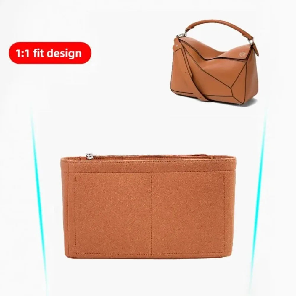 Geometric Bag Organizer Insert – Structured Fit for Puzzle-Style Handbags