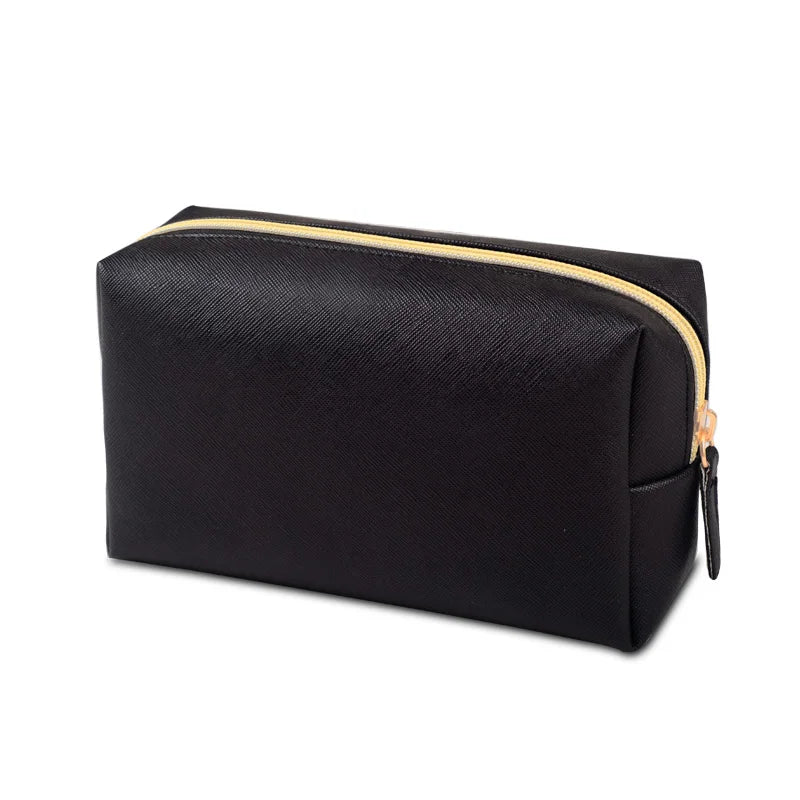 PU Leather Waterproof Makeup Bag – Travel Cosmetic Organizer for Everyday Use