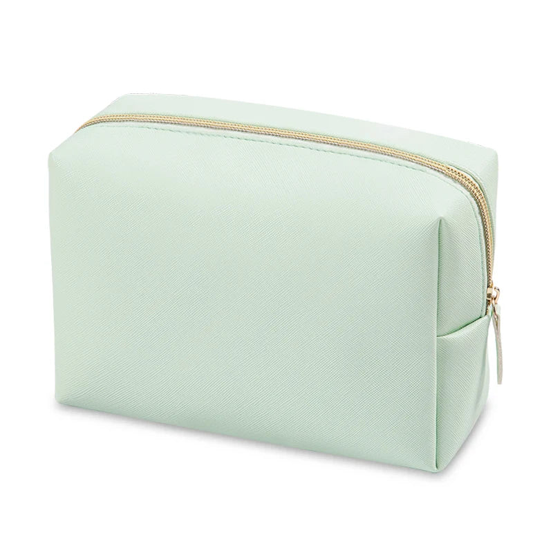 PU Leather Waterproof Makeup Bag – Travel Cosmetic Organizer for Everyday Use