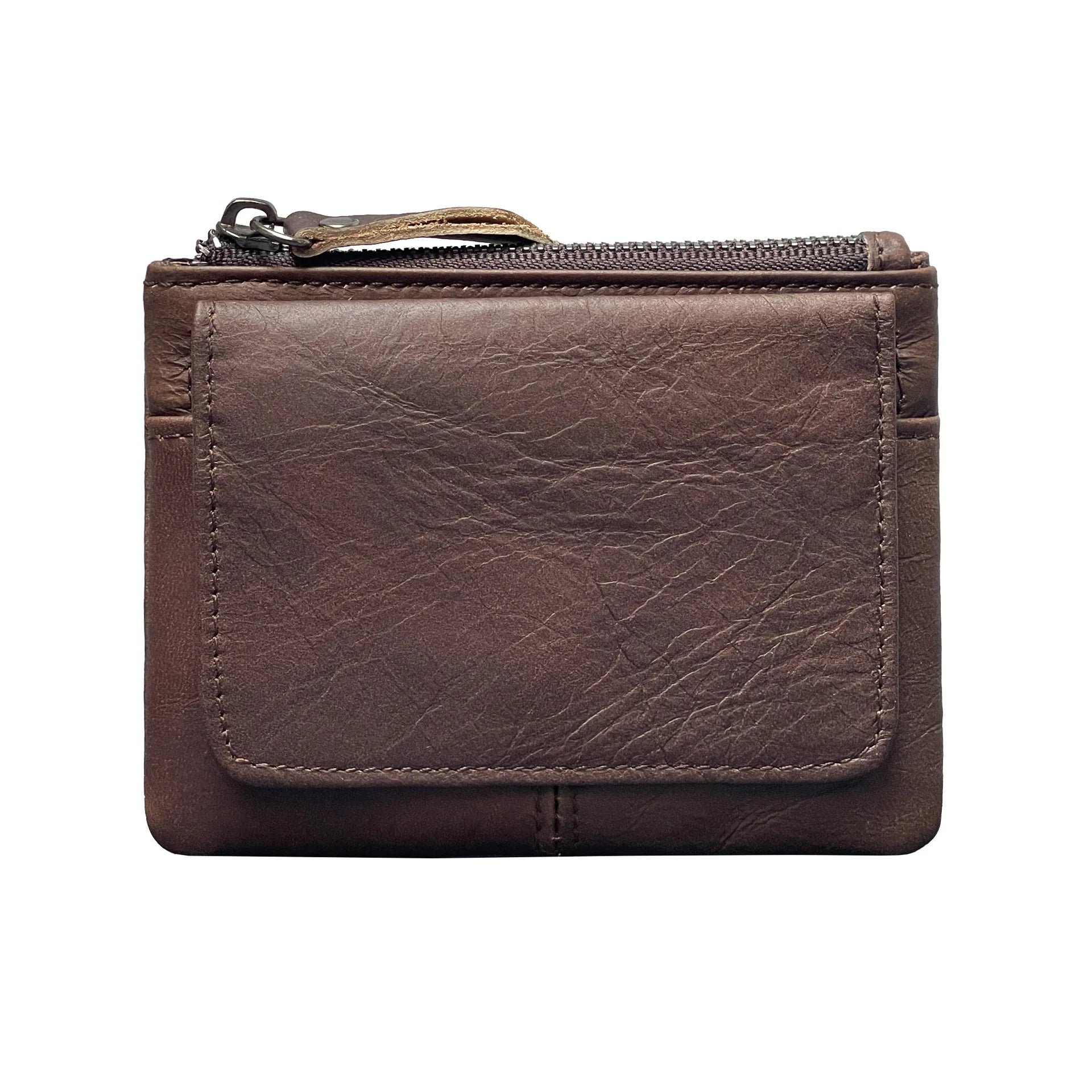 Genuine Leather Card Holder & Coin Wallet – Slim Minimal Wallet