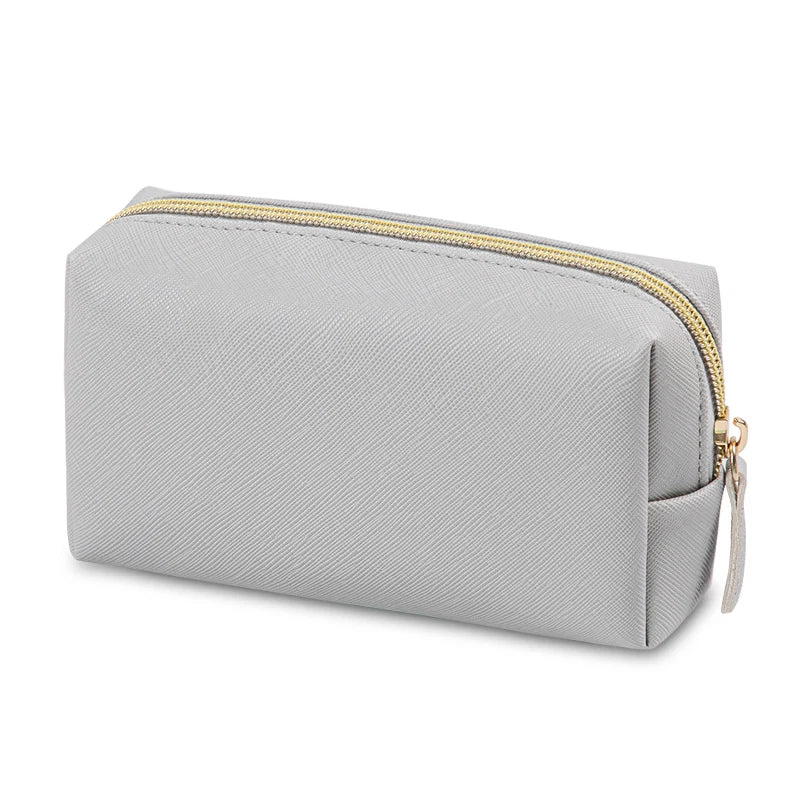 PU Leather Waterproof Makeup Bag – Travel Cosmetic Organizer for Everyday Use
