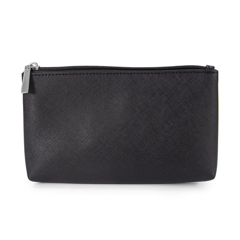 Saffiano PU Leather Makeup Bag – Personalized Monogram Cosmetic Pouch