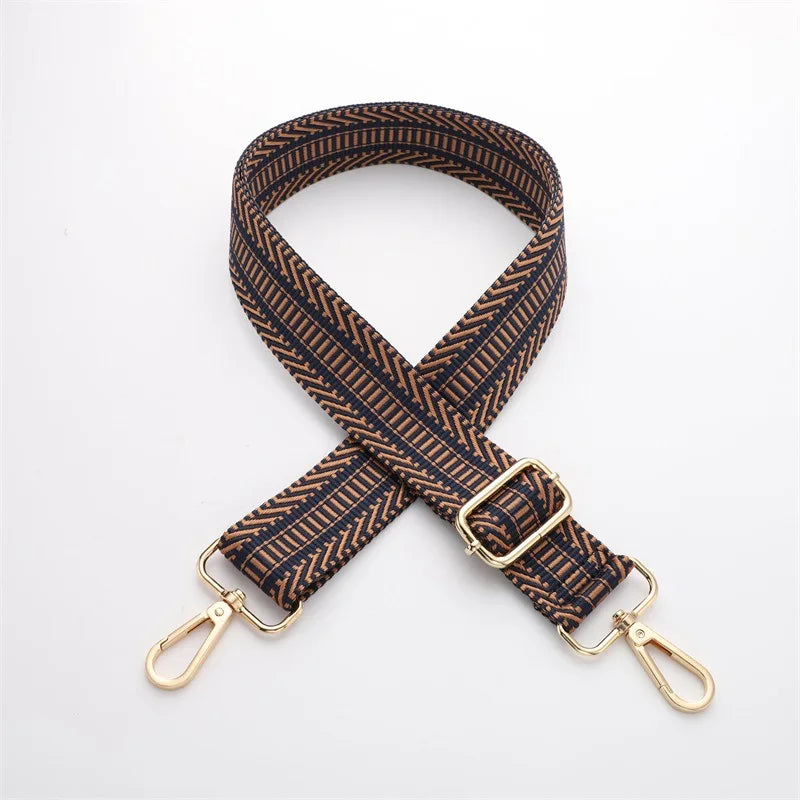 Colorful Embroidered Bag Strap – Wide Adjustable Crossbody & Shoulder Strap for Handbags