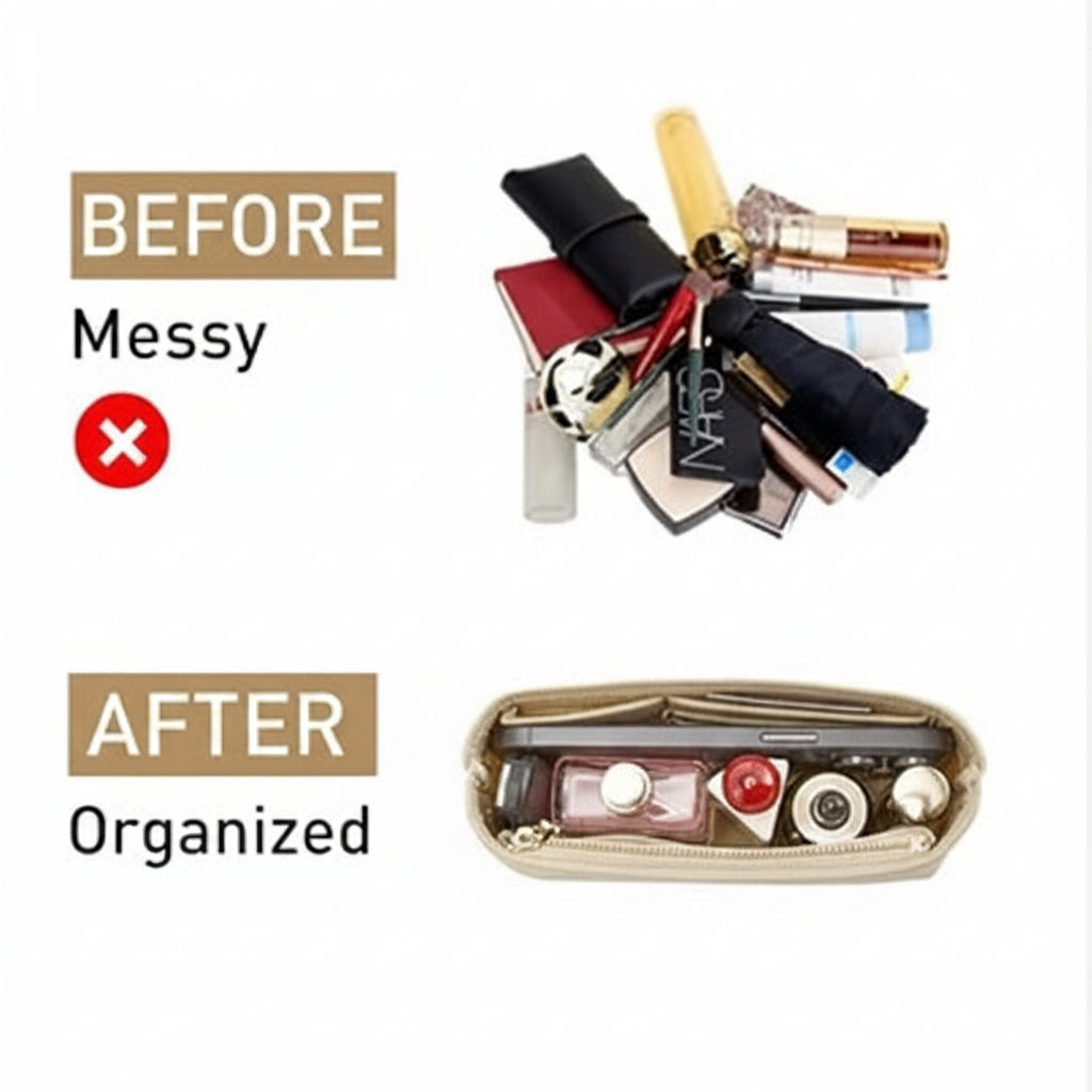 Mini Bag Organizer Insert – Structured Liner for Small Totes & Longchamp