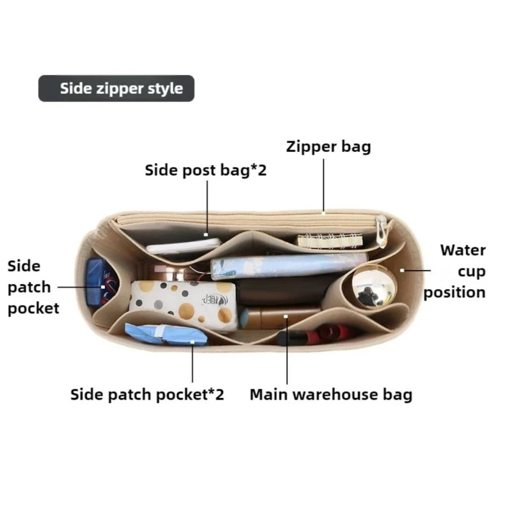 Geometric Bag Organizer Insert – Structured Fit for Puzzle-Style Handbags