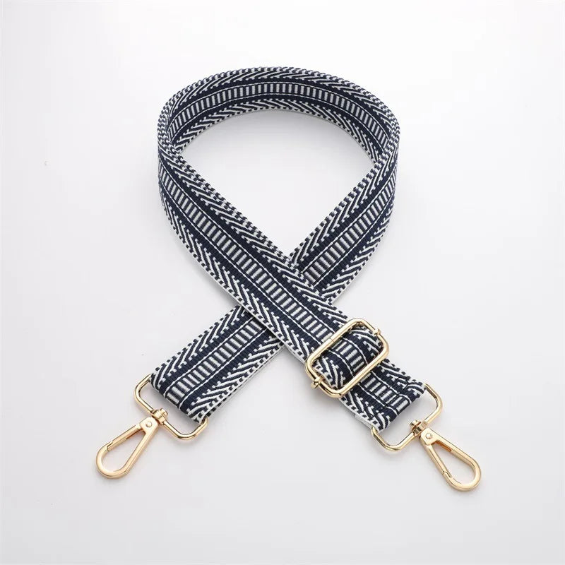 Colorful Embroidered Bag Strap – Wide Adjustable Crossbody & Shoulder Strap for Handbags