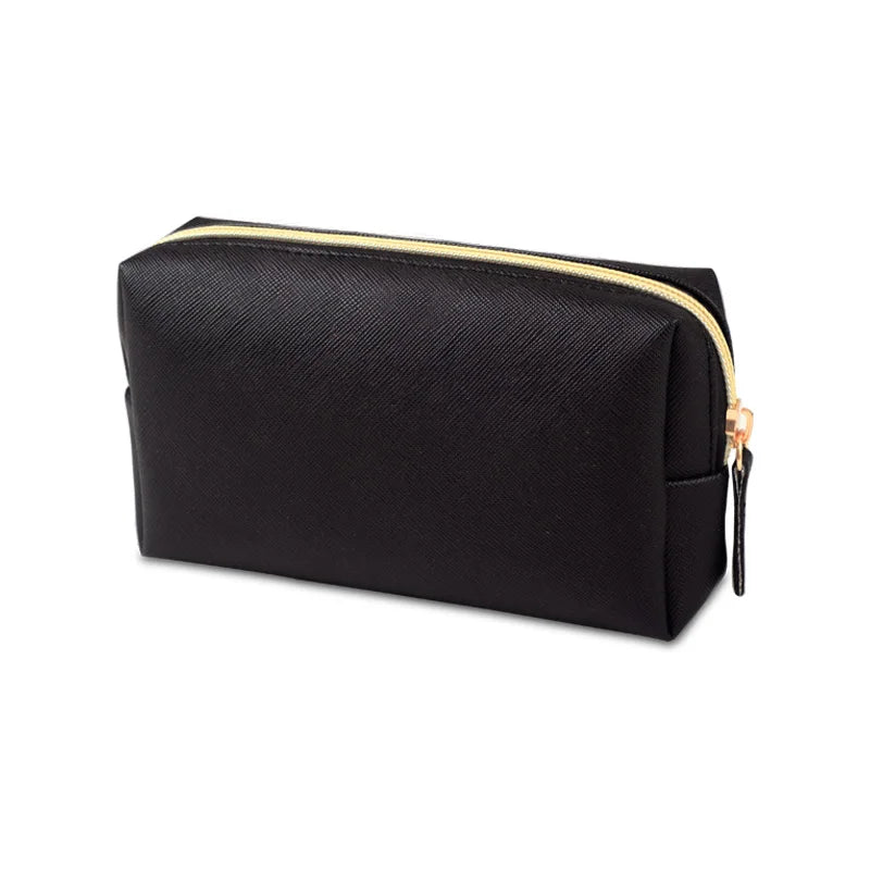 PU Leather Waterproof Makeup Bag – Travel Cosmetic Organizer for Everyday Use