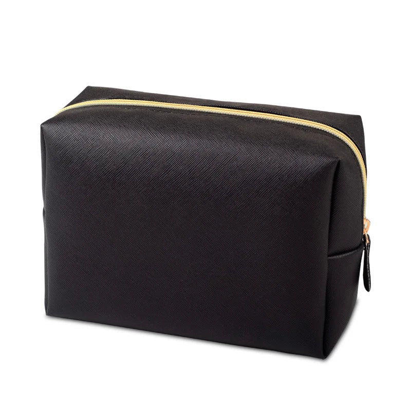 PU Leather Waterproof Makeup Bag – Travel Cosmetic Organizer for Everyday Use