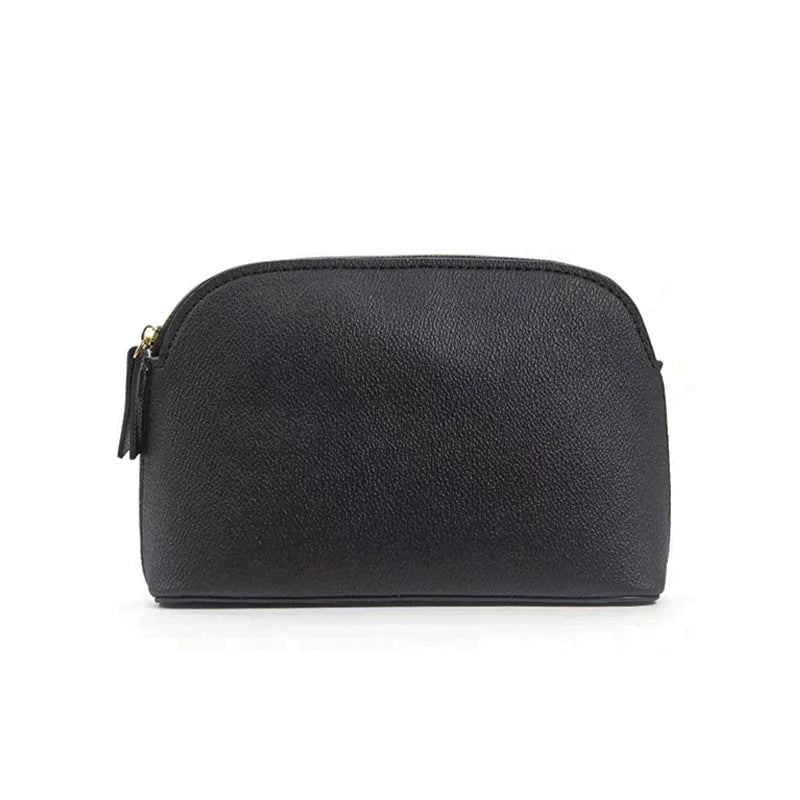 Personalized PU Leather Makeup Bag – Custom Monogram Cosmetic Pouch