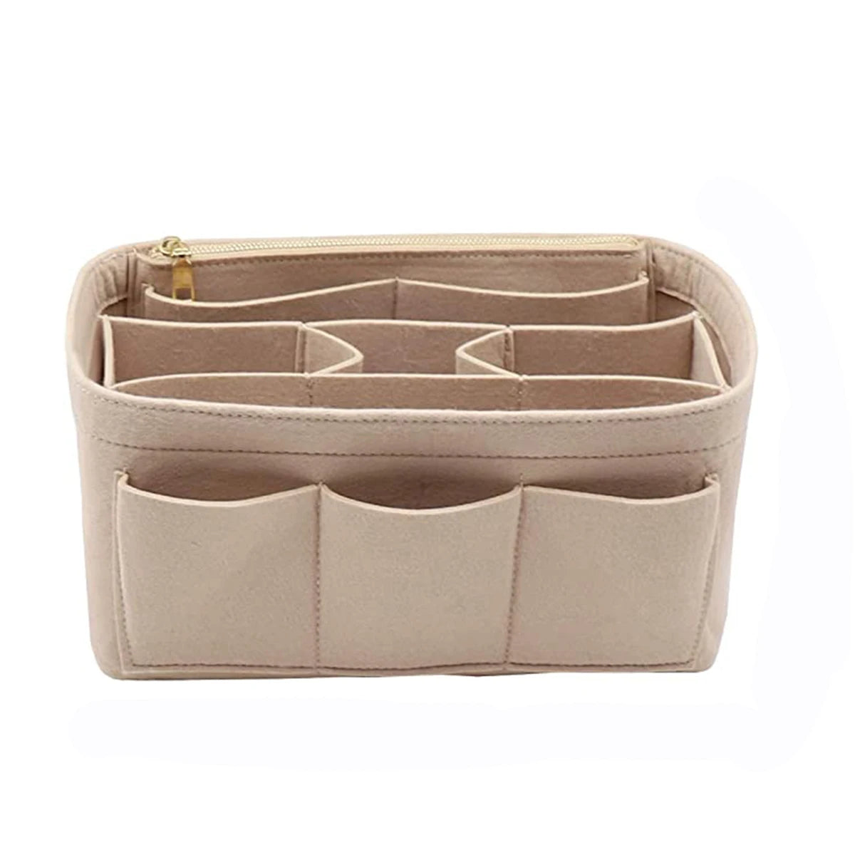 Felt Handbag Organizer Insert – 13 Pocket Purse Organizer with Detachable Wallet