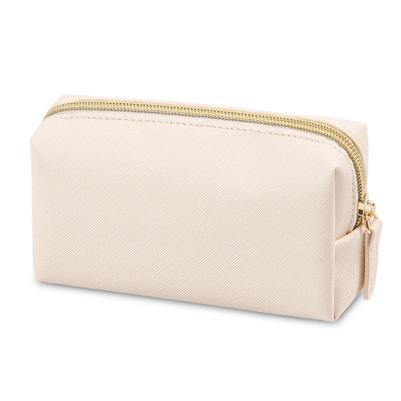 PU Leather Waterproof Makeup Bag – Travel Cosmetic Organizer for Everyday Use