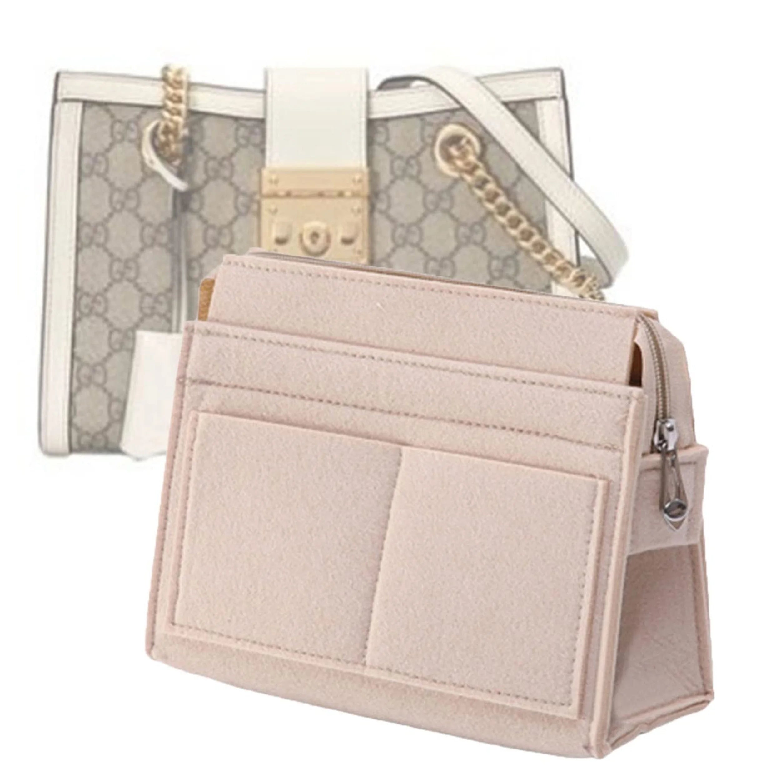 Felt Purse Organizer Insert – Multi Pocket Handbag Liner for Tote Bags