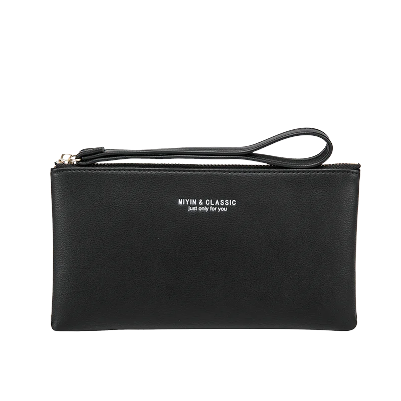 Customizable Ultra-Thin Long Wallet for Women – Minimalist Zip Wallet | Status Bags