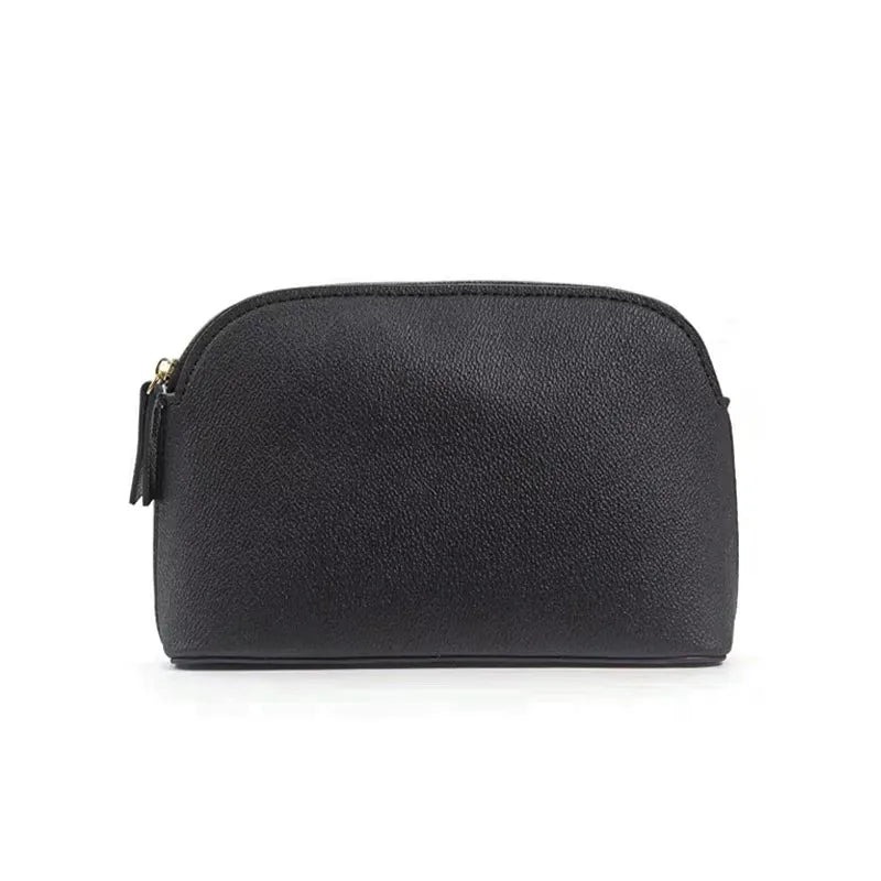 Personalized PU Leather Makeup Bag – Custom Monogram Cosmetic Pouch