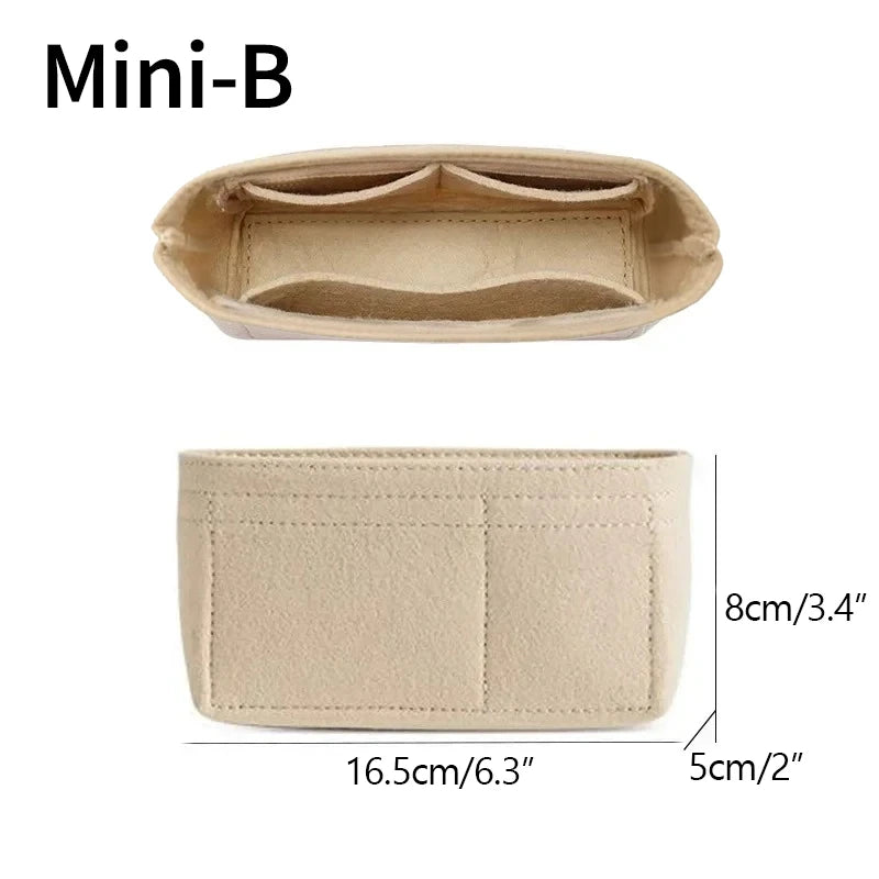 Mini Bag Organizer Insert – Structured Liner for Small Totes & Longchamp