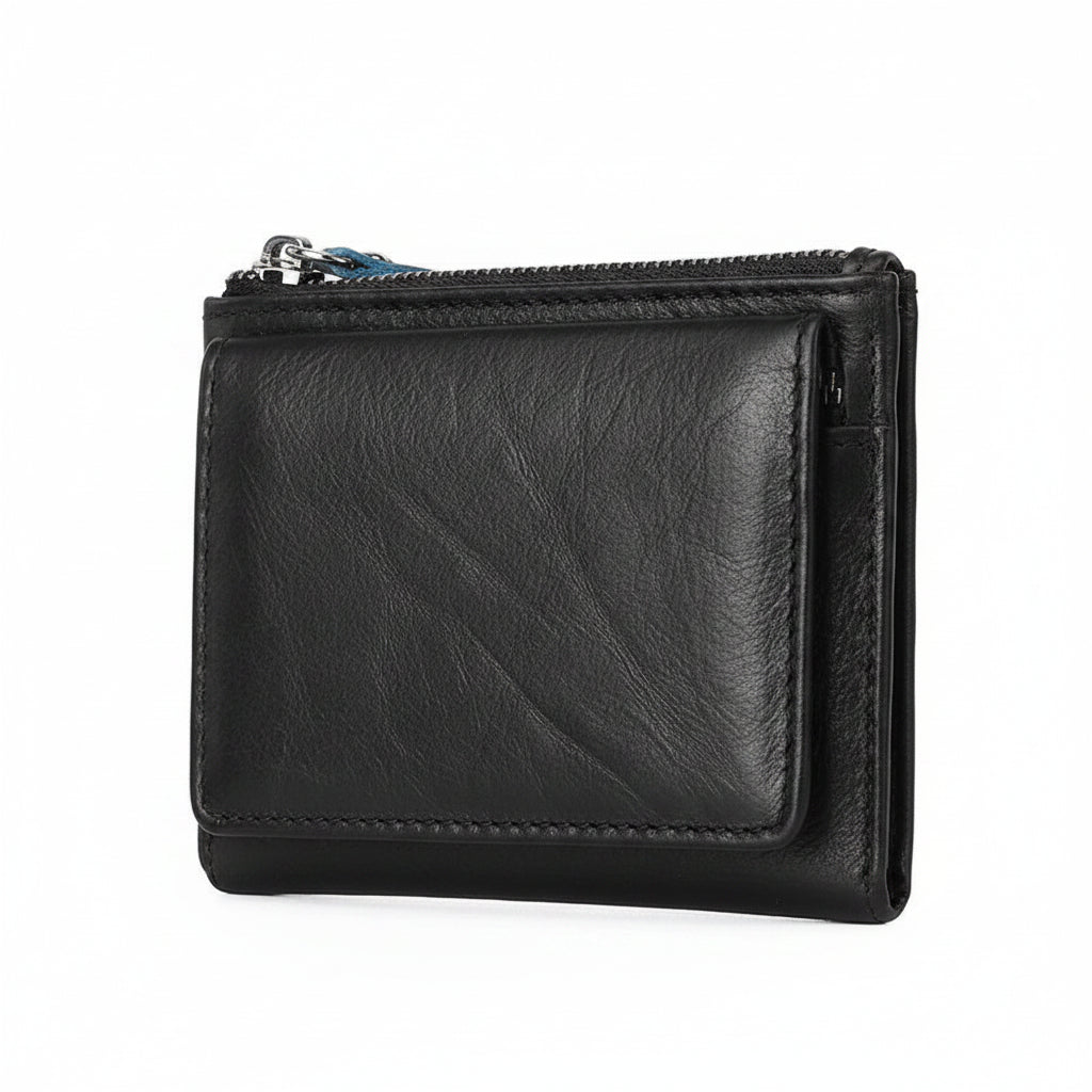 Genuine Leather Card Holder & Coin Wallet – Slim Minimal Wallet