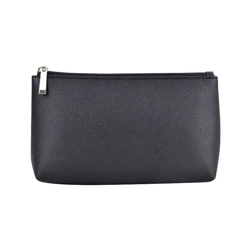 Saffiano PU Leather Makeup Bag – Personalized Monogram Cosmetic Pouch