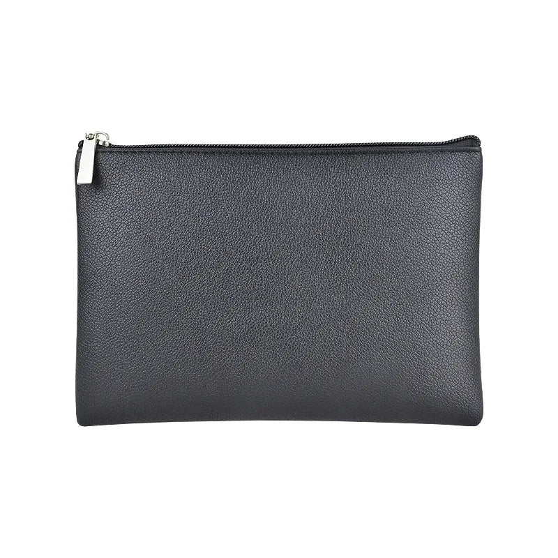 Saffiano PU Leather Makeup Bag – Personalized Monogram Cosmetic Pouch