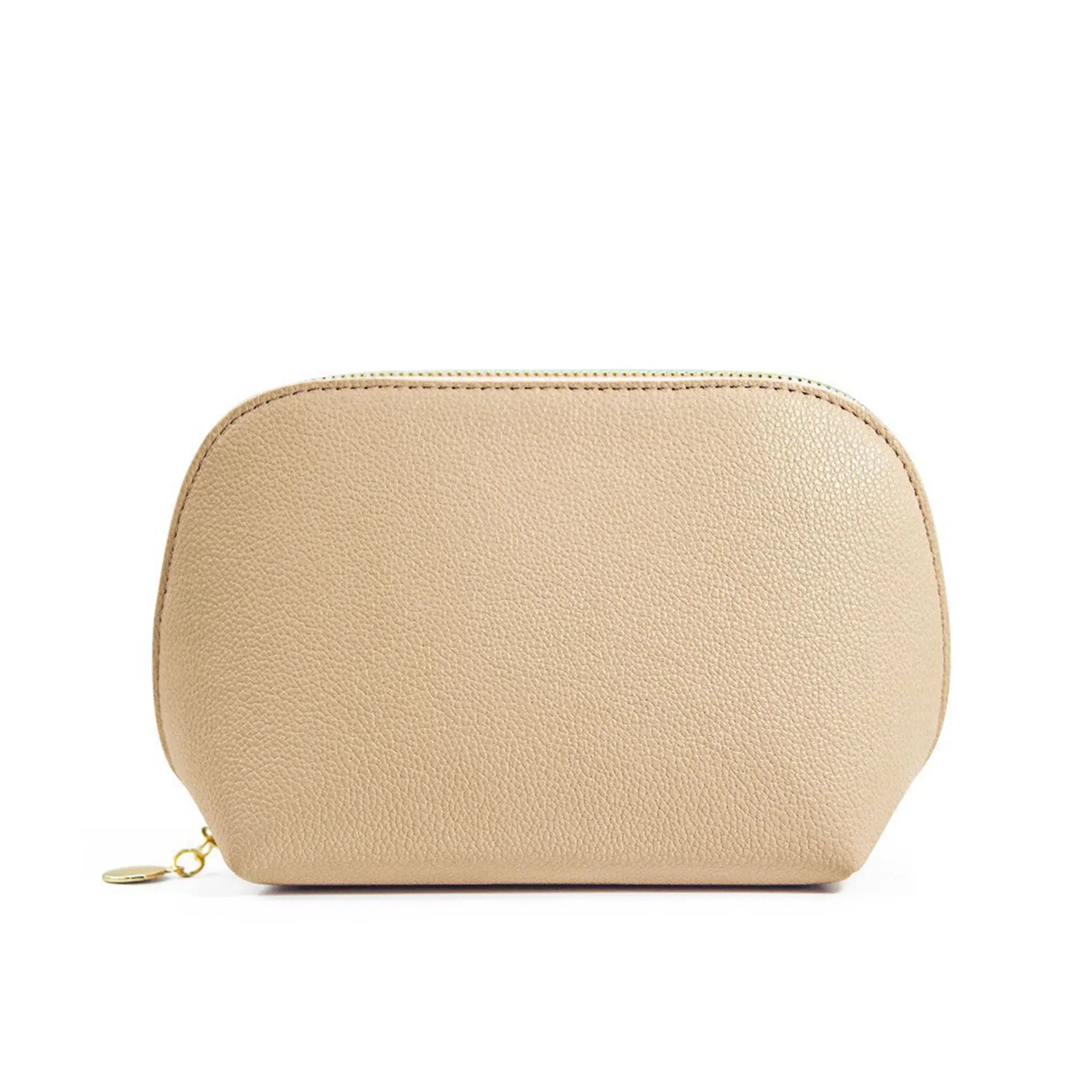 Personalized PU Leather Makeup Bag – Custom Monogram Cosmetic Pouch