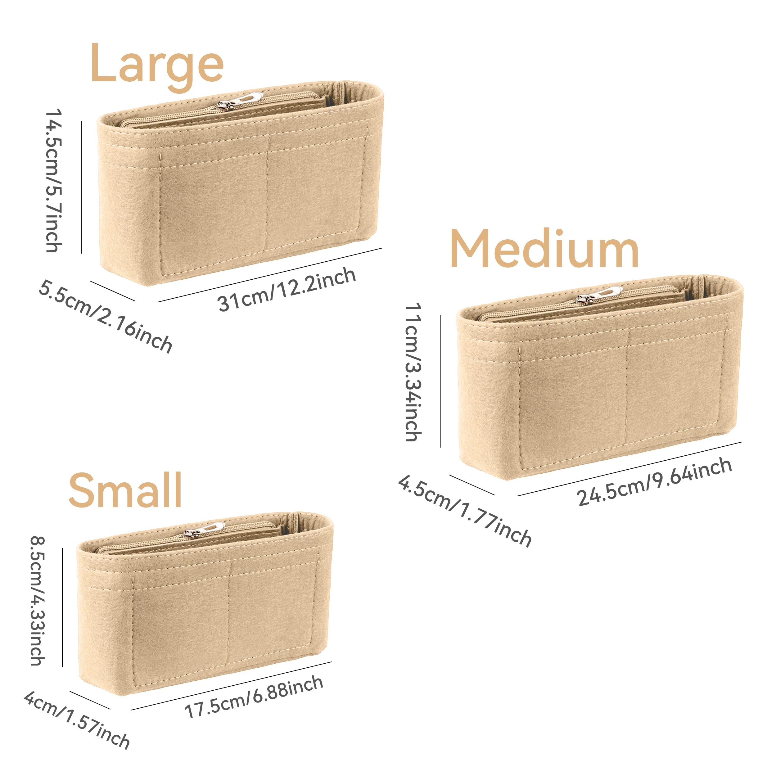 Felt Purse Organizer Insert – Handbag Organizer for Totes & Bags | Status Bags