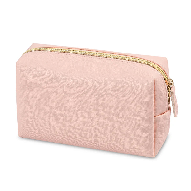 PU Leather Waterproof Makeup Bag – Travel Cosmetic Organizer for Everyday Use