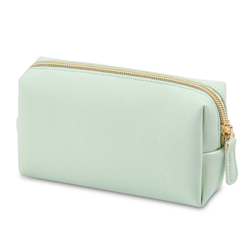 PU Leather Waterproof Makeup Bag – Travel Cosmetic Organizer for Everyday Use