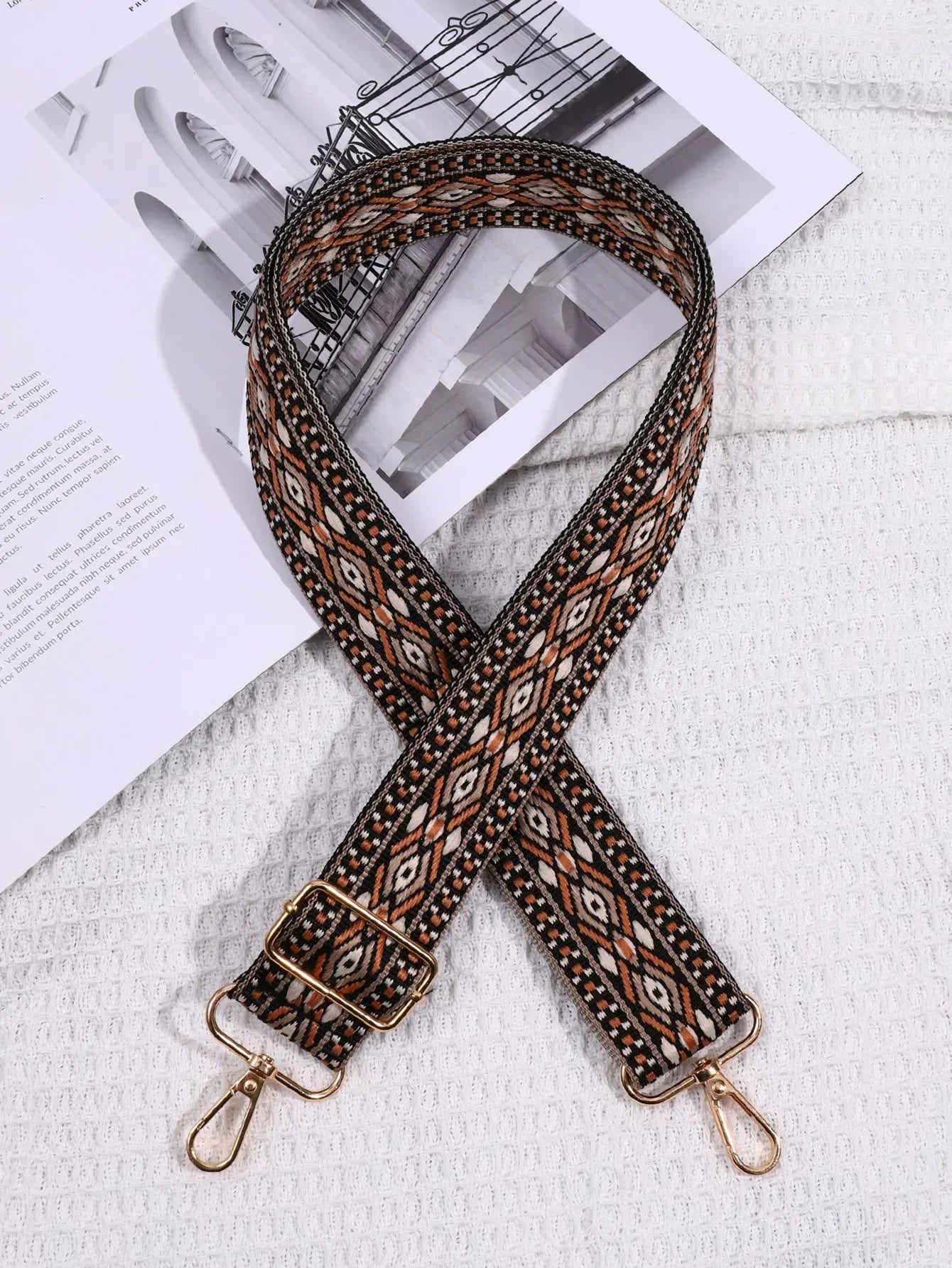 Adjustable Boho Bag Strap – Wide Woven Crossbody & Shoulder Strap for Handbags | Express Your Style