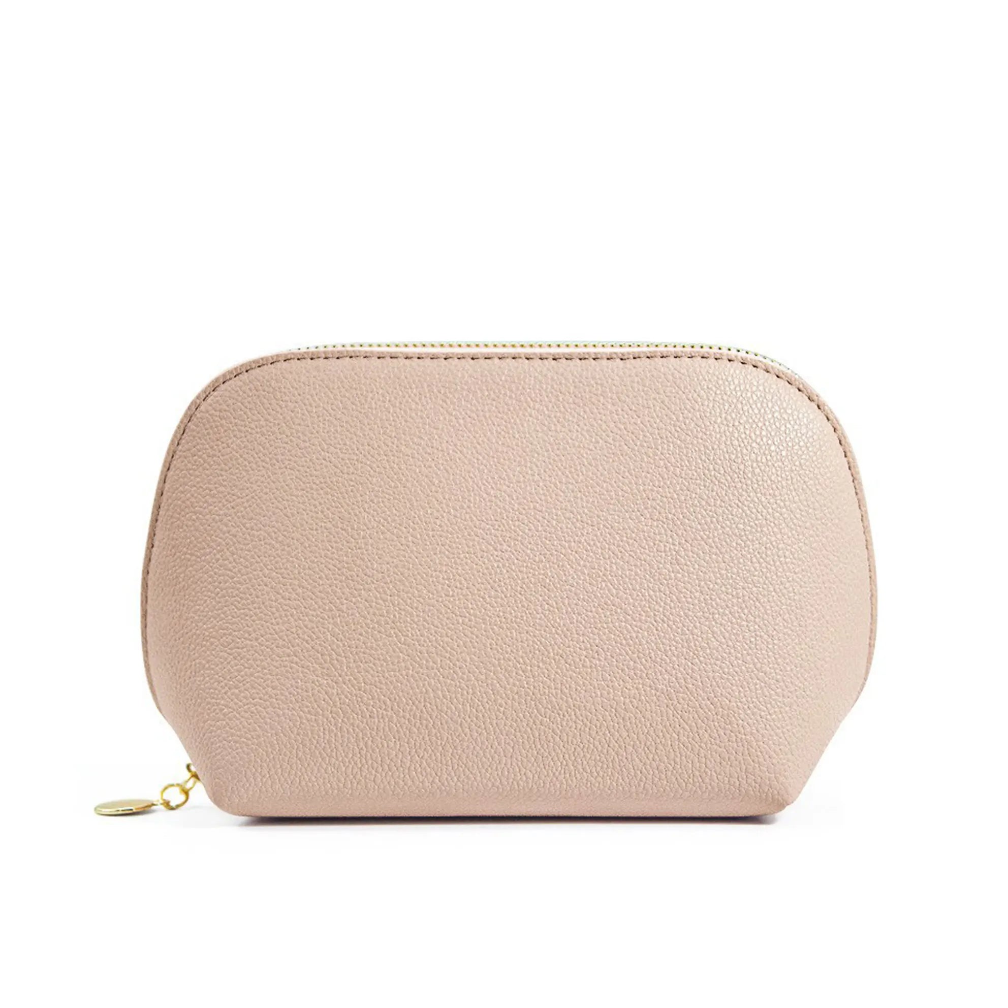 Personalized PU Leather Makeup Bag – Custom Monogram Cosmetic Pouch